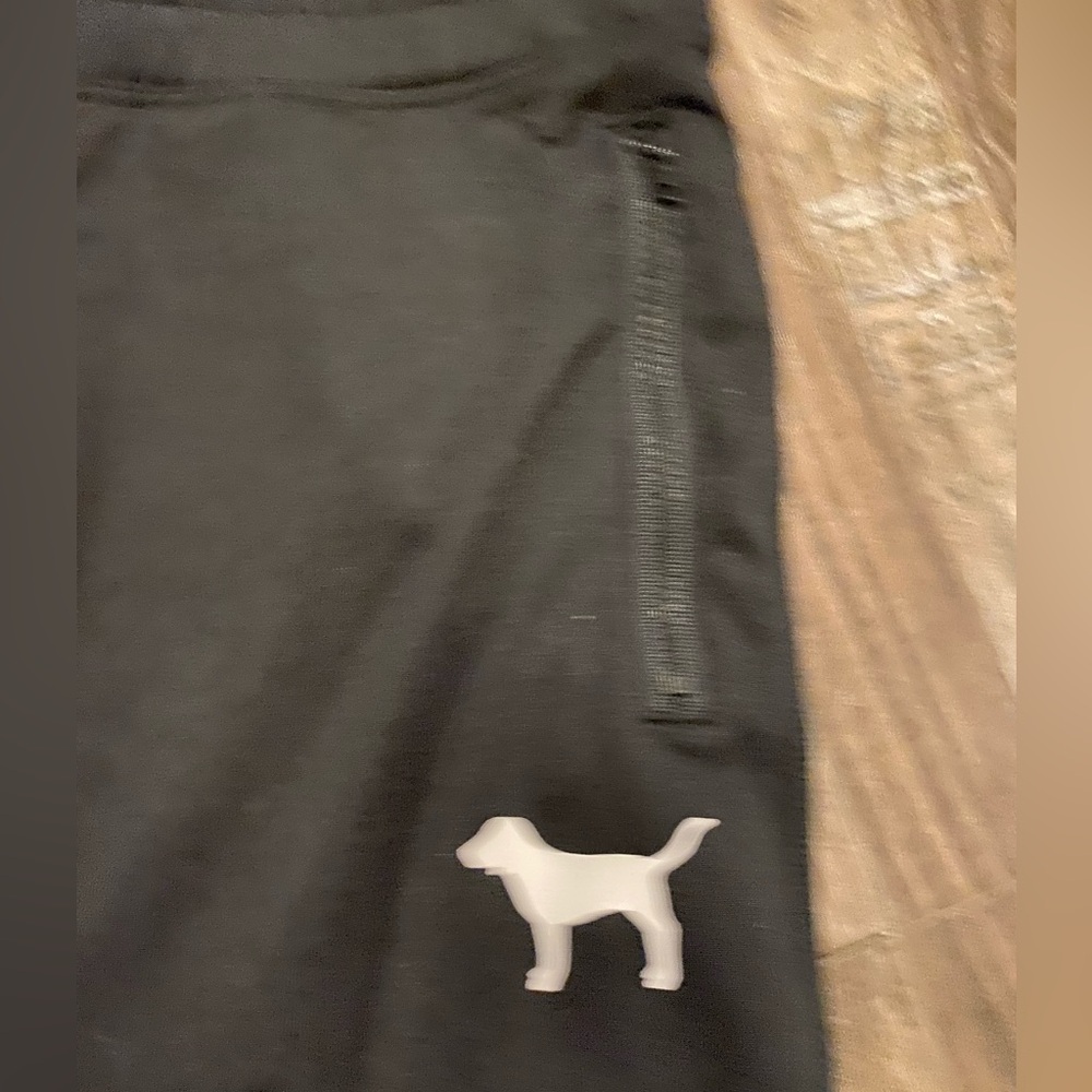 pink ultimate Victoria secret Black Joggers w dog S sk0156802 - Picture 2 of 2